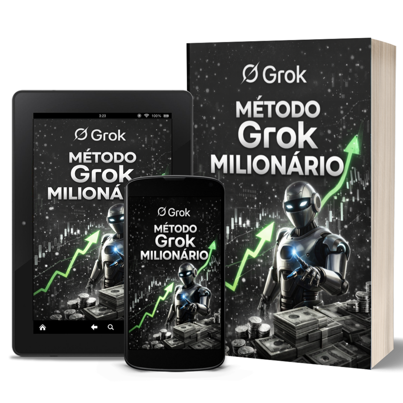 Mockup Método Grok Milionário